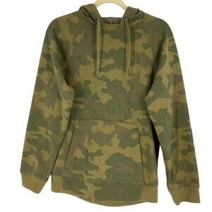 All in Motion Men's Cotton Fleece Pullover Hoodie Kangaroo Pocket Size Small